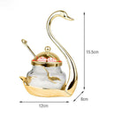 Aluminum alloy Condiment Pot Seasoning Container Spice Glass Jar Salt Sugar G7M8