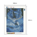5D DIY Full Drill Diamond Painting Dolphin Leap Cross Stitch Embroidery Kit