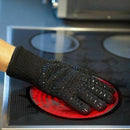 1 Pair Heat Resistant Thick Silicone Cooking Baking Barbecue Oven Gloves BB S6O6
