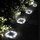 LED Square Solar Ground Light Outdoor Garden Path Buried Lamp (White Light) A
