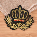 1 x crown patches iron on motifs applique for garment accessory for DIY patchesZ