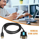 USB to RS232 COM Serial Port Cable Laptop 9 Pin Adapter for Win 10/8/7/XP
