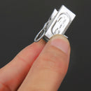 40pcs Stainless Steel Curtain Rod Clip Rings Drapery Clips
