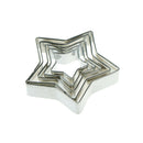 5pcs five-pointed star stainless steel cookie cutter cake biscuit diy mould N!j