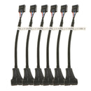 6x USB 3.0 20-pin To USB 2.0 Motherboard 9pin Internal Cable Adapter Connector