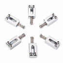 6 Pieces Electric Guitar Bridge Saddles Flat Set for Strat Tele Guitar Repl