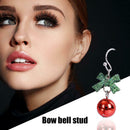 Christmas Drop Earrings Bowknot Round Ball Dangle for Women Jewelry Gift