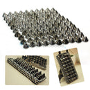 100Pcs 10mm Gun Black Stud Rivet Spikes Bag Leathercraft Accessories DIY