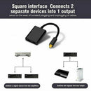 2 to 1 Splitter Digital Optical Fiber Audio Duplicator Signal Switcher Adapter b