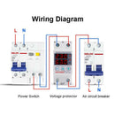 SVP-916 Adjustable Voltage Surge Protector Limit Current Protection (63A)