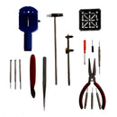 16pc Watch Repair Tool Kit Band Pin Strap Link Remover Back Opener Red I7D1