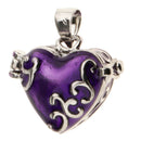 5Pcs Mini Heart Enamel Cremation Charms Pendant, Keepsake Urn Memorial Pendant