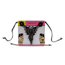 Stretchy Black Butterfly Cross Back Bra Shoulder Strap