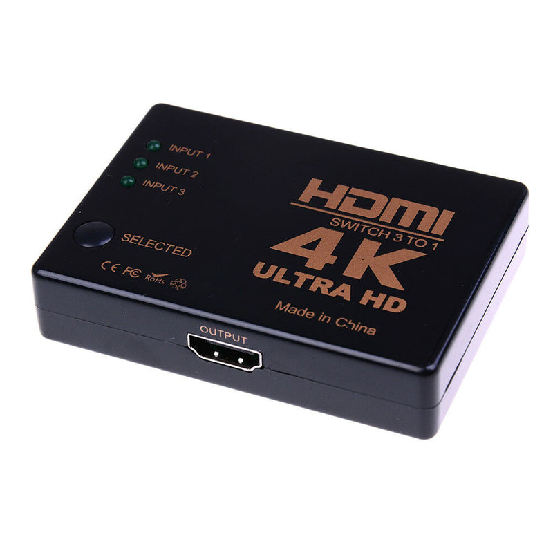 Hdmi switch 3 port 4k*2k switcher splitter box ultra hd for dvd hdtv xbox â„–[
