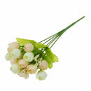 Silk cloth artificial flower 15 heads Mini Rose Home Decor for wedding smal