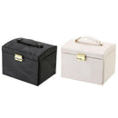 Casegrace Multi-Function Storage Box Leather Jewelry Organizer Multi-Layer