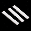 3Pieces Guitar Cattle Bone Slotted Saddles For String Instrument Replacement