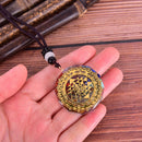 Orgonite Pendant Sri Yantra Necklace Sacred Geometry Chakra-Energy NecklaceSEAU