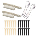 30x Natural Cattle Guitar Nut and Saddle + Bridge Pins For Acoustic  g g