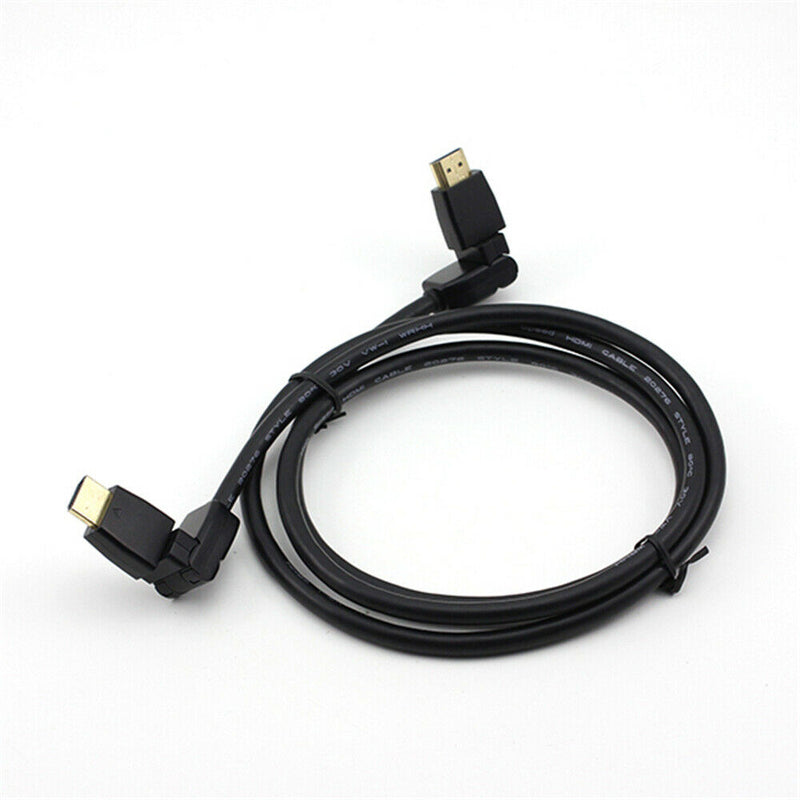 Dual 180 Degree Rotating Male to Male 1.5M HDMI Audio/Video Cable HDTV 720/1080P