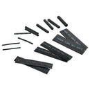 328x Black Weatherproof 2:1  Shrink Sleeving Tubing Tube Assortment Kit