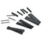328x Black Weatherproof 2:1  Shrink Sleeving Tubing Tube Assortment Kit