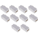 10Piece1080p/720p HDMI Female to Female Keystone Jack Coupler for Wall Plate