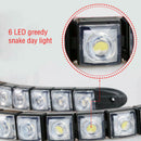 2x Car Flexible 6 LED DRL Daytime Running Light Driving Daylight Fog Light Lamp