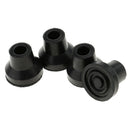 4x Anti-skid Stable Shock Absorb Walking Stick End Crutch Cane Tips 13mm