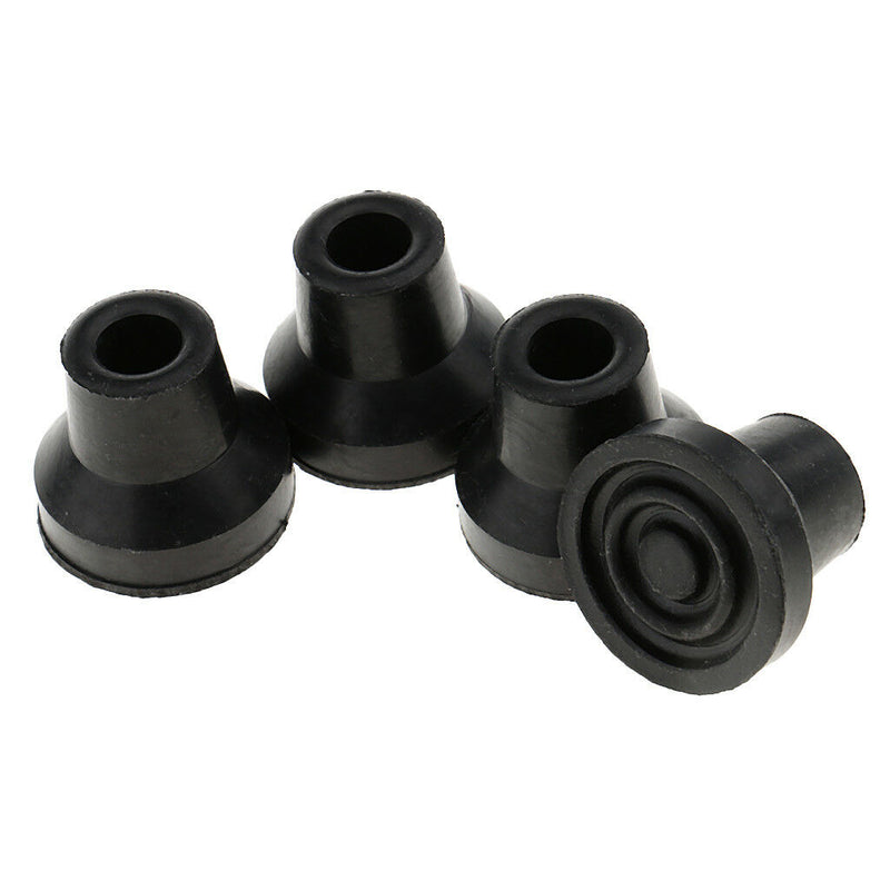 4x Anti-skid Stable Shock Absorb Walking Stick End Crutch Cane Tips 13mm