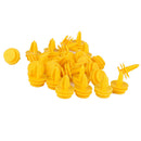 30Pcs Nylon Fender Panel Trim Clips Retainers Rivet Fastener Replaces 6507686-AA
