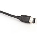 Hi-Speed Black Firewire 800 to 400 - 9 pin FW800 to 6 pin FW400 Cable - 70cm  Z
