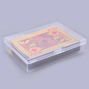 4pcs 10*7cm Transparent Plastic Boxes Playing Cards Container Storage CaseS Hn