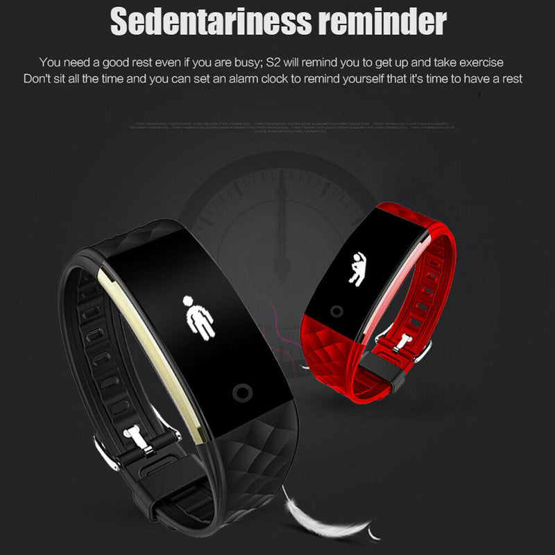 S2 Smart Band Wristband Bracelet Heart Rate Pedometer Sleep Fitness Tracker