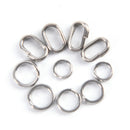 200x 5sizes Stainless Steel Round Split Rings Small Double Ring Jewelry MakinJ&M