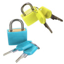 3PCS 23mm Brass Padlock Travel Luggage Padlocks Lock(Colour: Blue/Yellow/Re O8H8