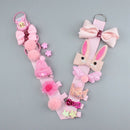 18Pcs/Set Children'S Fashion Hair Clip Girls Elastic Hair Accessories(Pink) T1A3