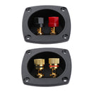2 Pieces Speaker Box Terminal Round Spring Cup Connector Subwoofer Enclosure