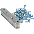 10 Pieces 80 by 16 mm Flat Straight Brace Metal Joining Plate and 40 Pieces V2J3