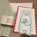 DIY Album Embossing Stamp Stencil Color Bear Cutting Die for Christmas (A) A