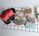 6PCS Womens Students Funny Socks Cute Cartoon Fun Funky Striped Warm Ladies Sock