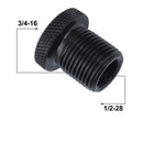 1/2-28 To 3/4-16 Threaded Adapter Automotive Oil Filter alloy Black Knurled Car