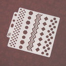 Reusable Polyline Stencil Airbrush Art DIY Home Decor Scrapbook Album Crafts  %x