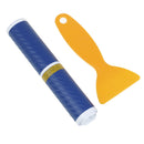 4Pcs/set Blue car door sill scuff  pedal protect carbon fiber stickers lj