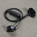 16 Pin Flat OBD 2 Auto ELM327 Extension Cable with Switch Adapter Connector A