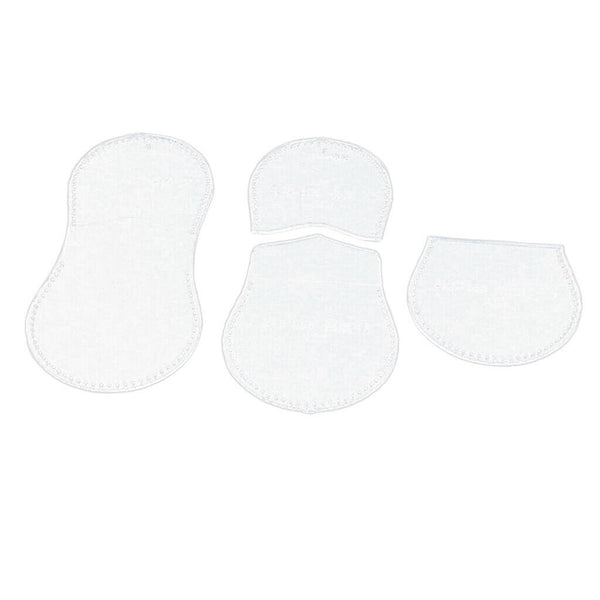 1 Set (4pcs) Change Purse Pattern Leather Craft Clear Acrylic Templates DIY