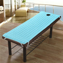 Spa Massage Bed Mattress Sheet Cover Blue With Pink Face Rest Cradle Cover