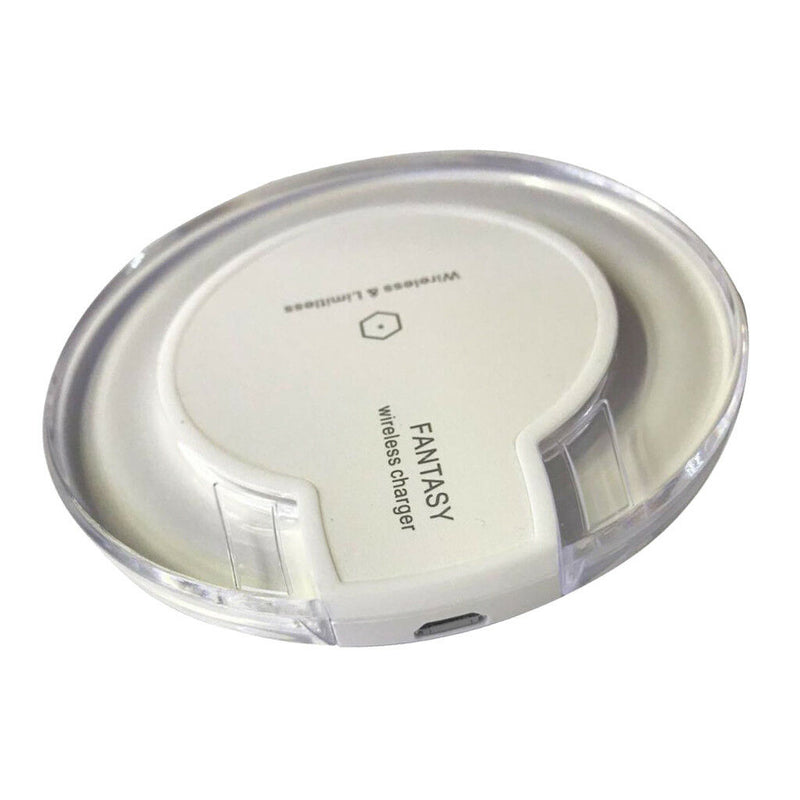 Wireless Fast Charger Phone Charging Holder for All Qi Enabled Device White