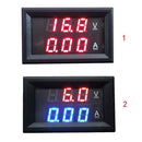 3x 0-100V Volt Meter Digital Ammeter LED Gauge Plastic Amp Tester Red 200A