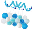 Hanging Garland Tissue Paper Flowers Hanging Lanterns Wedding Party Decor